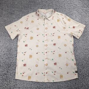 Roark Revival Shirt Men Extra Large Button Up Perforated Travel Hiking Outdoor